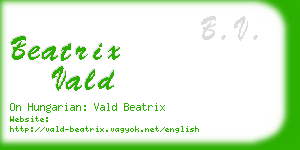 beatrix vald business card